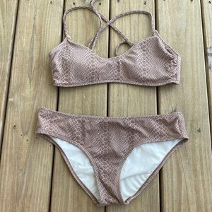 Hula honey snake skin bikini